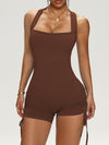 ZASUWA Female Hollow Out Scrunch Bum Romper