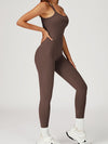 ZASUWA Female Sexy Cross Back Flare Jumpsuit