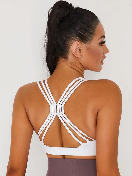 ZASUWA Female Cross Back Sports Corset Bras