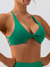 ZASUWA Female Twist Cross Back Sports Bras