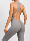 ZASUWA Female Zipper Backless Scrunch Bum Jumpsuit
