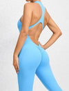 ZASUWA Female Zipper Backless Scrunch Bum Jumpsuit
