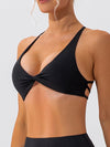 ZASUWA Female Twist Cross Back Sports Bras