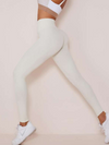 ZASUWA Female High Waist Nude Quick-Drying Mesh Contrast Color Stitching Leggings