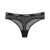 ZASUWA Female Letters Printed Mesh Short Thong