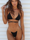 ZASUWA Female Cross Metal Chain Bikini Sets