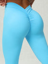 ZASUWA Female Scrunch Bum Deep V Back Leggings