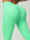 ZASUWA Female Scrunch Bum Deep V Back Leggings