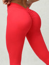 ZASUWA Female Scrunch Bum Deep V Back Leggings