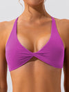 ZASUWA Female Twist Cross Back Sports Bras