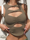 ZASUWA Female Hollow Out Quick Dry Tanks