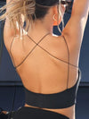 ZASUWA Female Slim Straps Cross Back Sports Bras