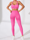 ZASUWA Female Deep V Back Scrunch Bum Seamless Quick-dry Tracksuit