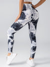 ZASUWA Female Hot Tie-dye Quick Dry Hip-lift Leggings