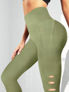 ZASUWA Female Hollow Out High-waisted Seamless Leggings