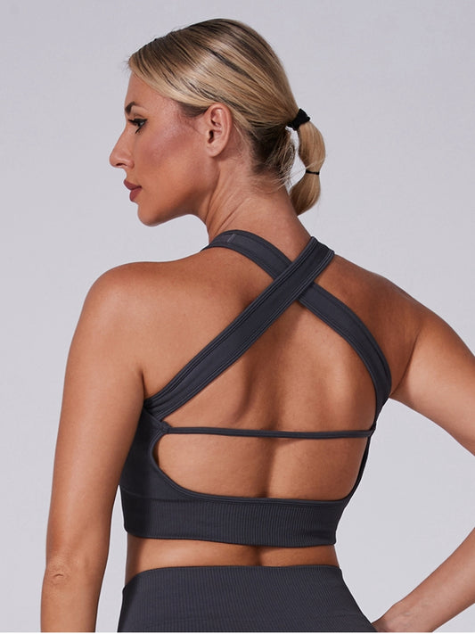 ZASUWA Female Cross Back Backless Sports Bras