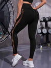 ZASUWA Female Ombre Lace-up Scrunch Bum Leggings