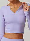 ZASUWA Female Sexy V Collar Long Sleeves