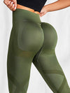 ZASUWA Female Quick-dry Seamless Scrunch Bum Leggings