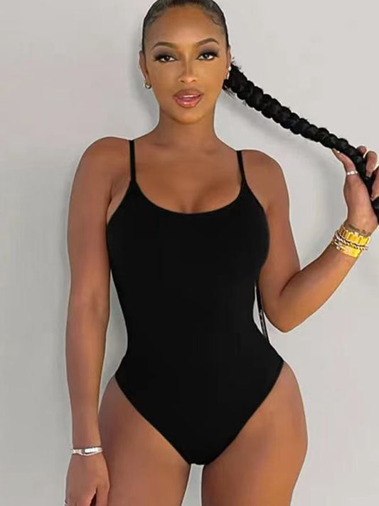 ZASUWA Female Back Lace-up Plus Size One Piece