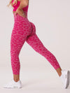 ZASUWA Female Leopard Print Scrunch Bum Seamless Leggings