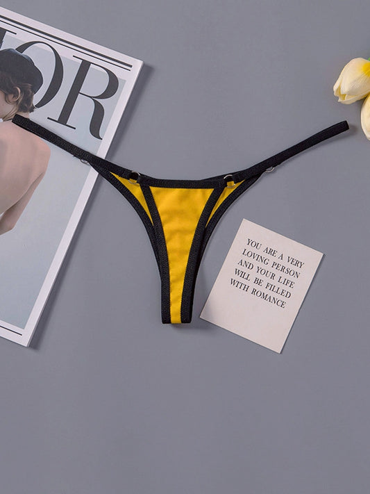 ZASUWA Female Contrast Color T-back Panties