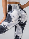 ZASUWA Female Hot Tie-dye Quick Dry Hip-lift Leggings