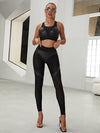 🖤ZASUWA Female Fly-Eye Fishnet Breathable Booty Tracksuit
