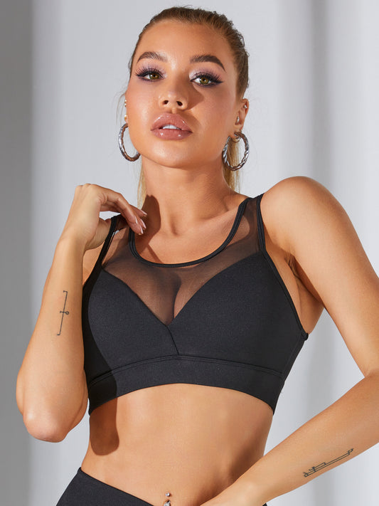🖤ZASUWA Female Super Sexy Unique Mesh Sports Bras