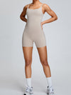 ZASUWA Female Backless U Collar Quick Dry Nude Sensation Romper