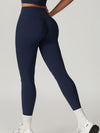 ZASUWA Female High-waisted Hip-lift Quick Dry Elastic Tight Scrunch Bum Leggings
