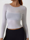 ZASUWA Female Sexy Ventilation Sheer Airy Thin and Light Mesh Elastic Tight Long Sleeves