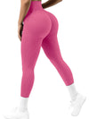 ZASUWA Female Seamless Ribbed Solid Color Quick-dry Leggings