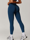 ZASUWA Female Seamless Solid Color Elastic Tight Push Up Design Leggings