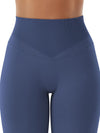 ZASUWA Female High-waisted Seamless Elastic Tight Quick Dry Hip-lift Leggings