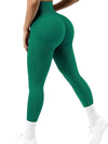 ZASUWA Female Seamless Ribbed Solid Color Quick-dry Leggings