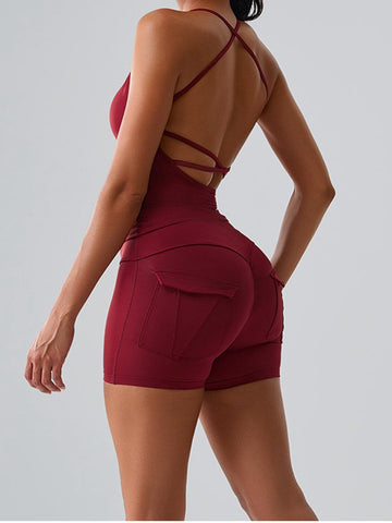 ZASUWA Female Unique Cut Out Pocket Scrunch Bum Sportswear