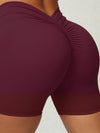 ZASUWA Female Scrunch Bum Spandex Gym Booty Shorts