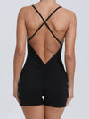 ZASUWA Female Cross Back Scrunch Bum Romper
