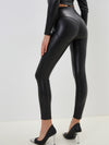 ❤ZASUWA Female PU Zipper Fly-eye Hip-lift Leggings