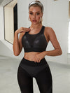 🖤ZASUWA Female Fly-Eye Fishnet Breathable Booty Tracksuit