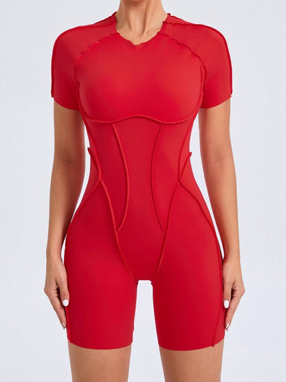 Heart Backless Romper