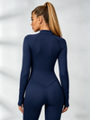Sexy Zipper Stitch Performance Jumpsuit