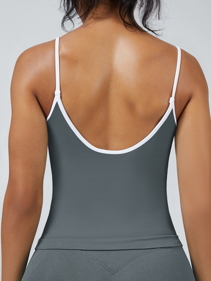 Stripes Backless Seamless Tank