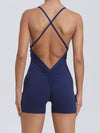 ZASUWA Female Cross Back Scrunch Bum Romper