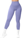 ZASUWA Female Seamless Ribbed Solid Color Quick-dry Leggings