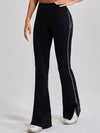 ZASUWA Female Flare High-waisted Split Pants