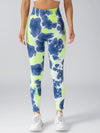 ZASUWA Female Hot Tie-dye Quick Dry Hip-lift Leggings