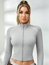 Zipper Thumbhole Long Sleeves