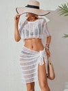 ZASUWA Female Sexy Fishnet Without Bikini Set Swimwear Cover Dress